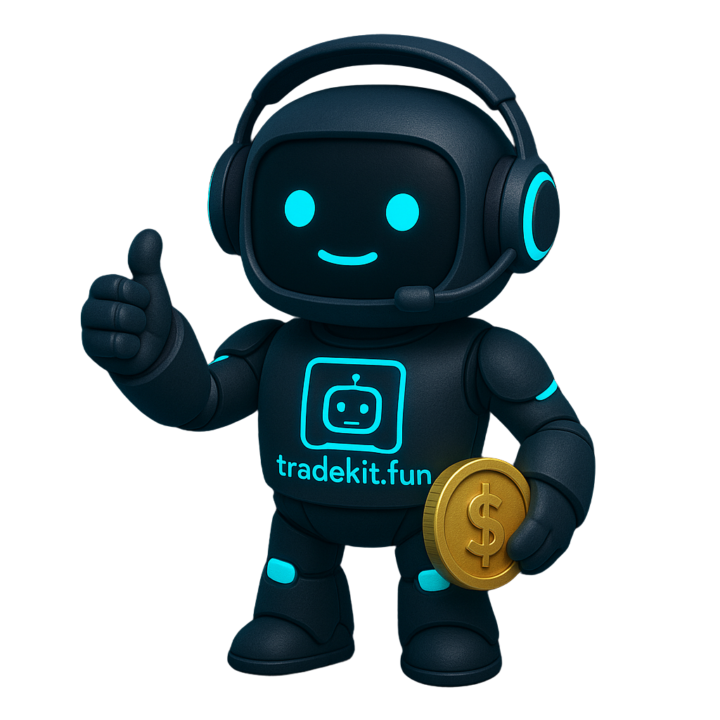 TradeKit Robot Mascot with Token